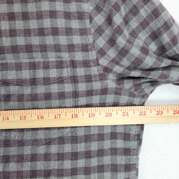 Rails Shirt Men Medium Gray Purple Buffalo Plaid Lava Sage Reid Casual Button Up - Picture 3 of 13